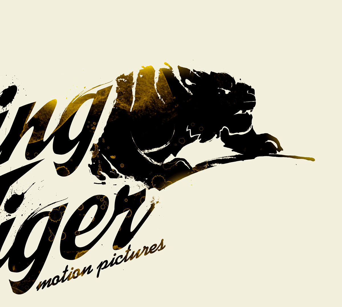 crouching tiger Nisha Acharya brand identity Logo Design marching ants