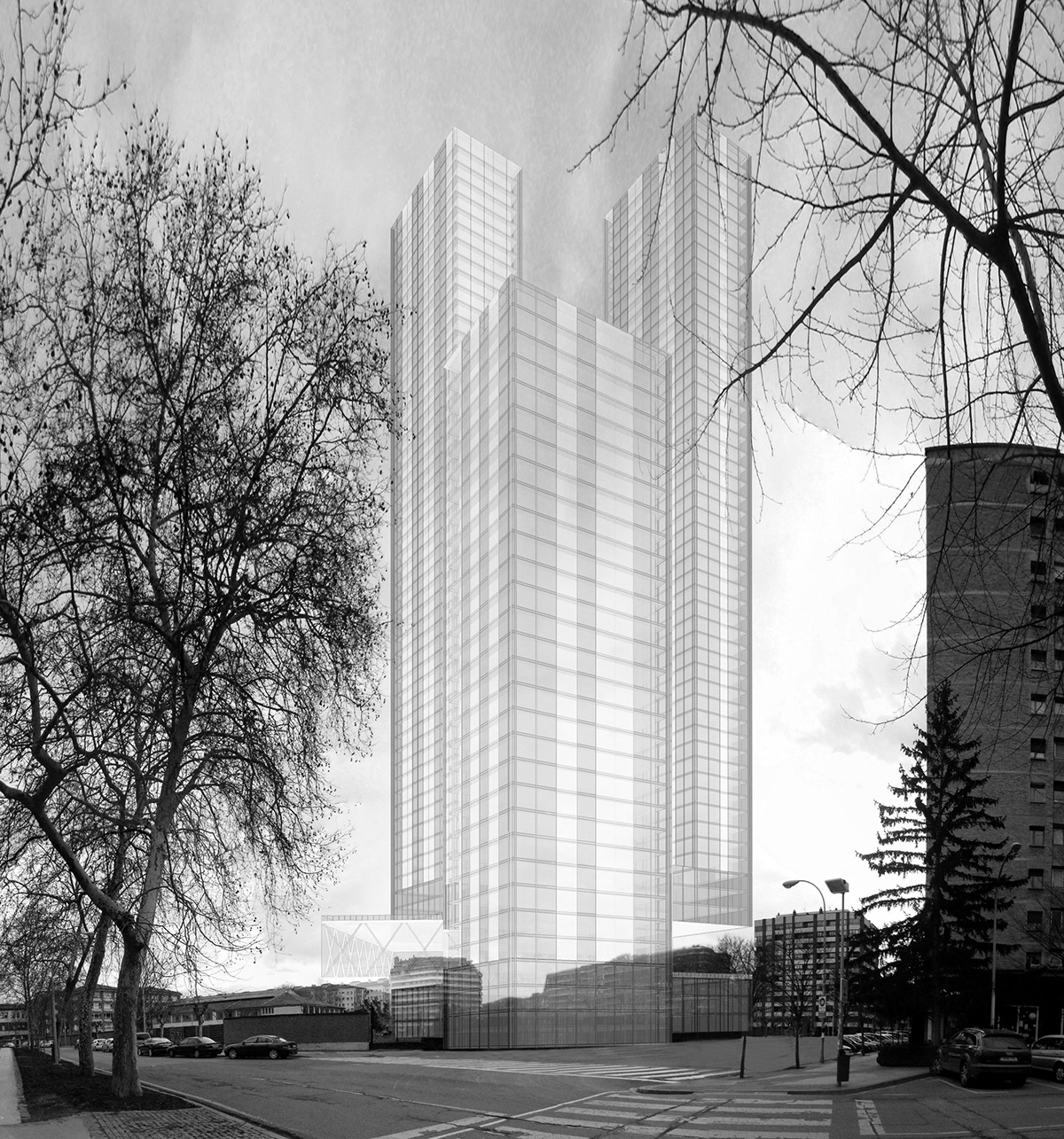 proyecto rascacielos ciudad vertical ciudad en altura Navarra pamplona