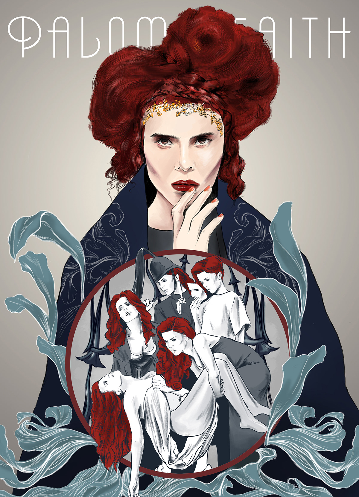 paloma faith Poster Design Paloma illustration james jean inspired poster contest contest