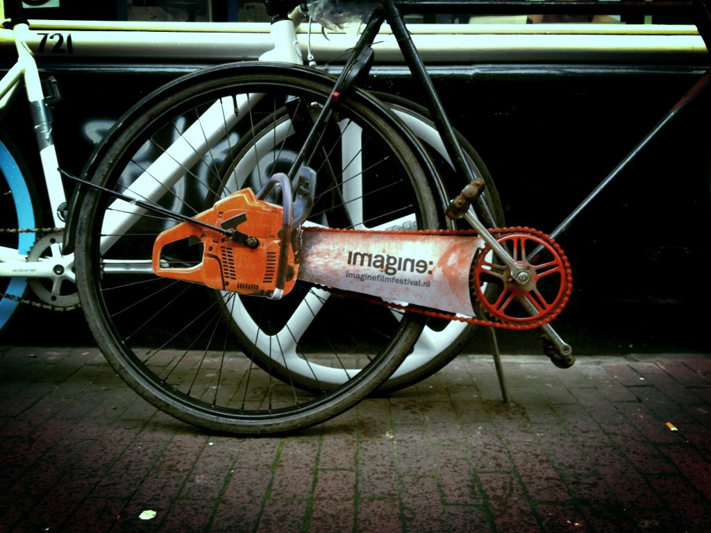 Imagine filmfestival amsterdam Outdoor Guerilla Bicycle chainsaw horror