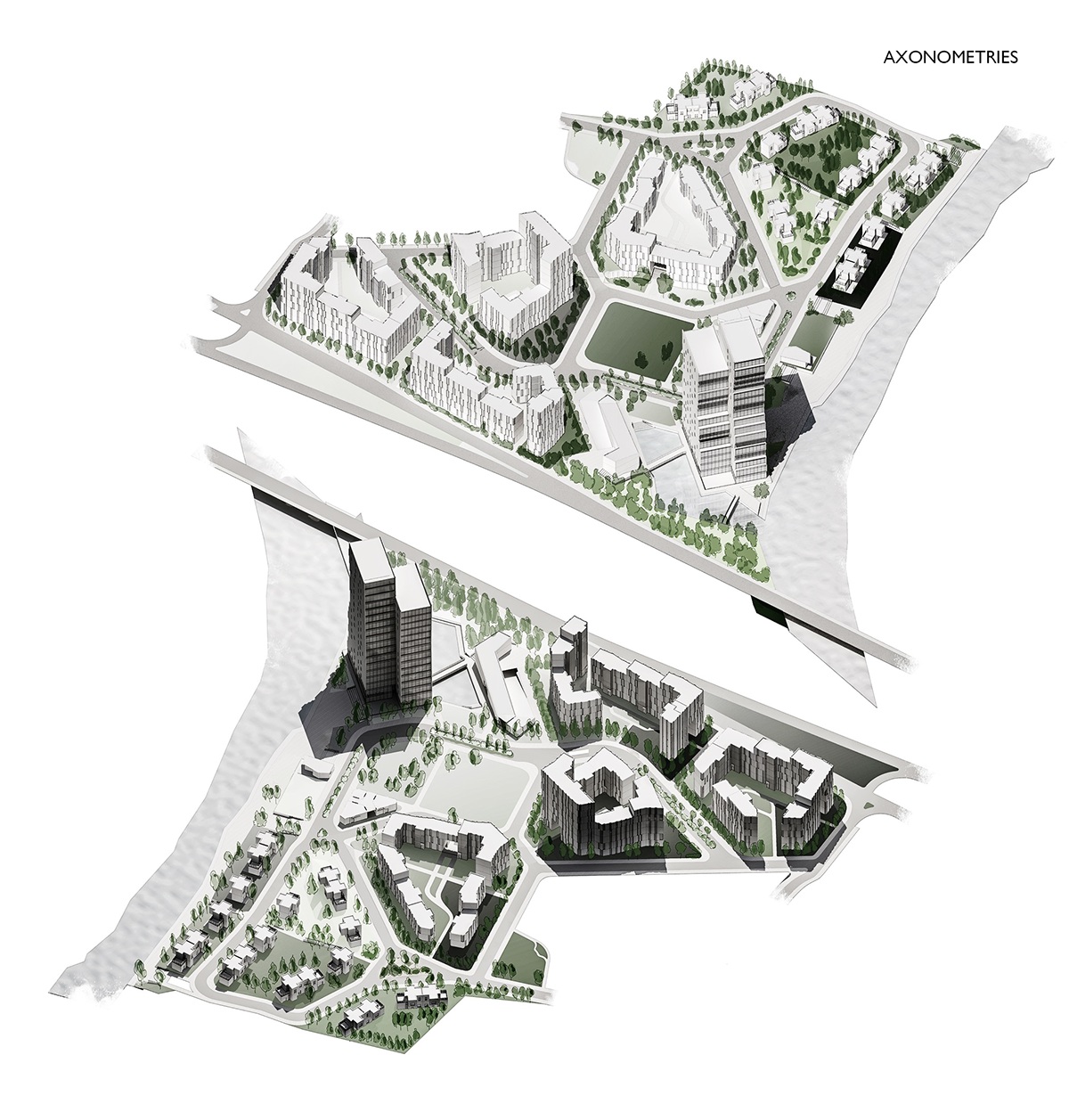 Urban  planning  housing postindustrial Riverside Landscape HOUSING COMPLEX river green Garden City