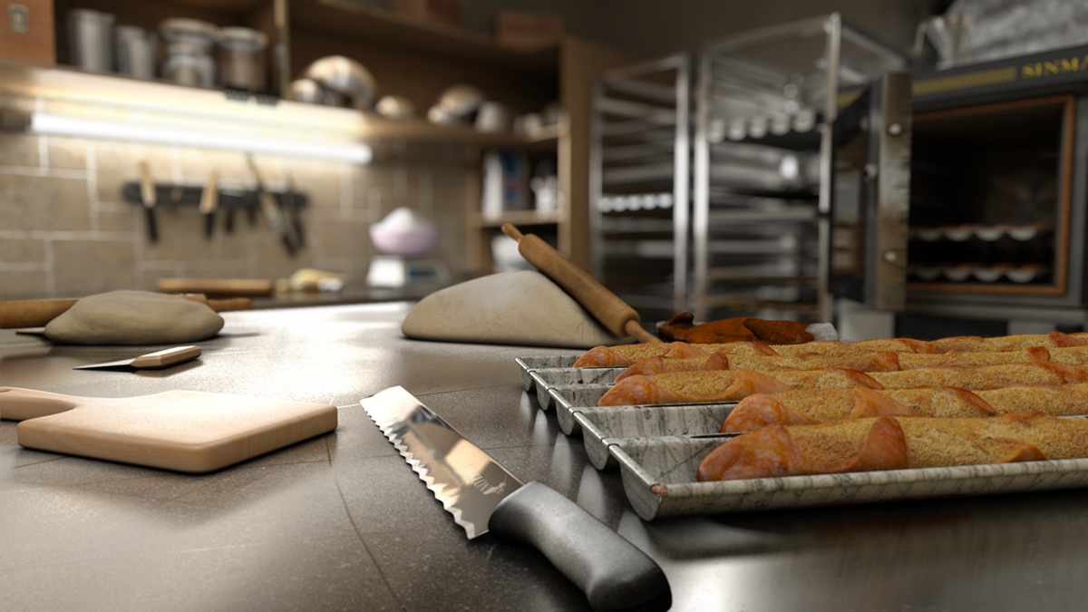 baked 3D photo realistic rendering