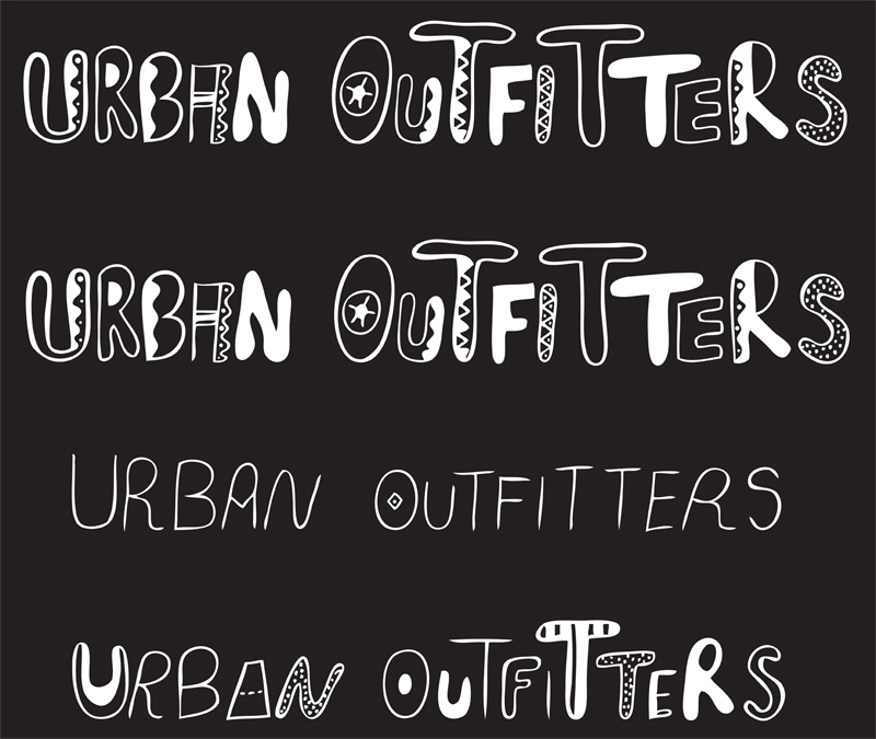 UO Urban Outfitters graffitti colors cool people hand type doodle design digital promo bongang art characters poster