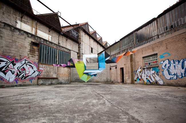 dan tobin smith georges rousse Illusions Performance POINT OF VIEW Trompe L'oeil éphémère