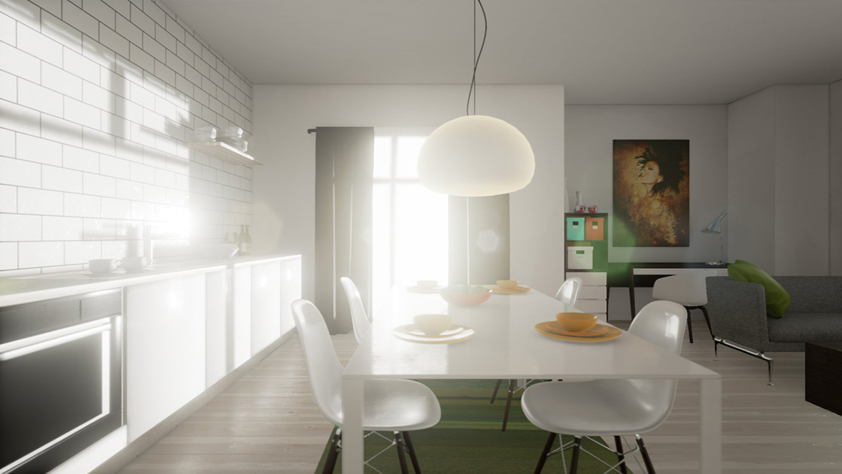 Interior 3D Unreal Engine realtime gamedev CGI environment archviz architectual visualisation UE4