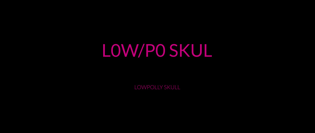 skull Low Poly colorful dark oldschool Adobe Photoshop avebona malgorzata wolska violet magenta