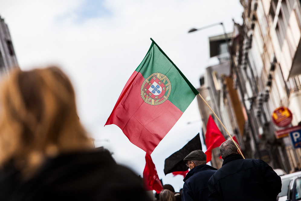 CGTP Manifestação protest porto aliados Portugal
