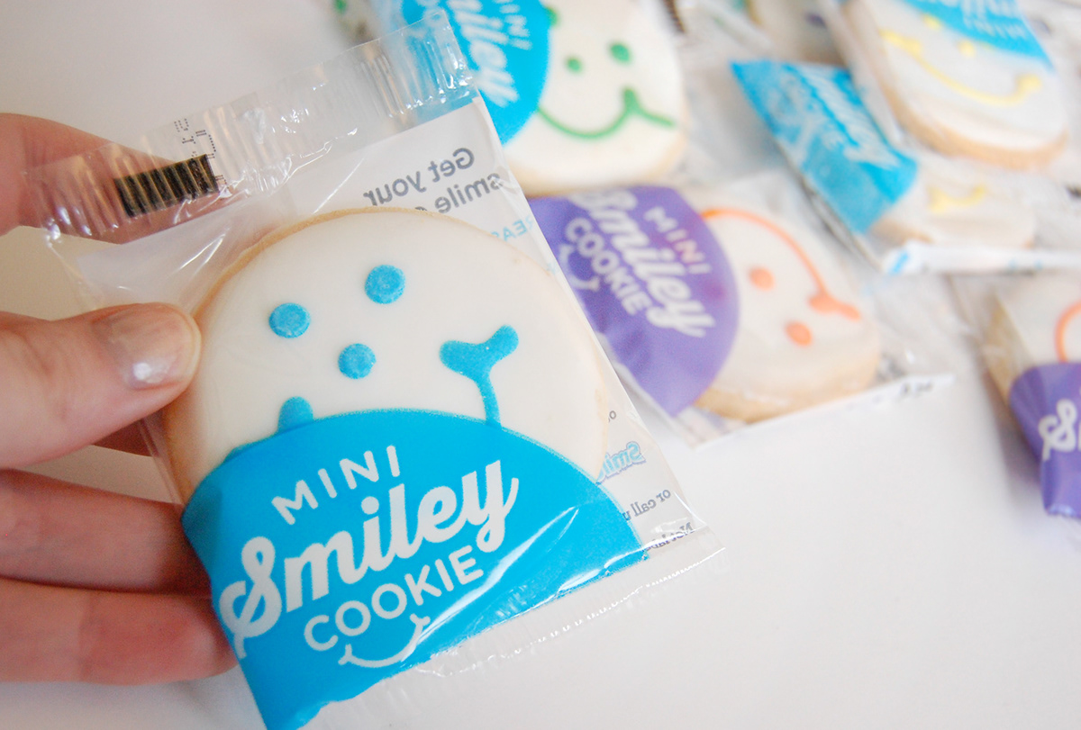 Smiley Cookie Eat n' Park Market District Milk Carton Wrappers