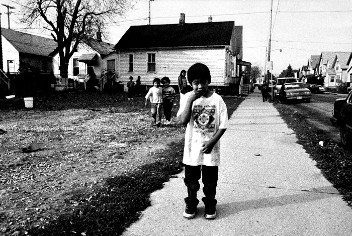 Photography of reportage photo reportage Milwaukee Barrio latino