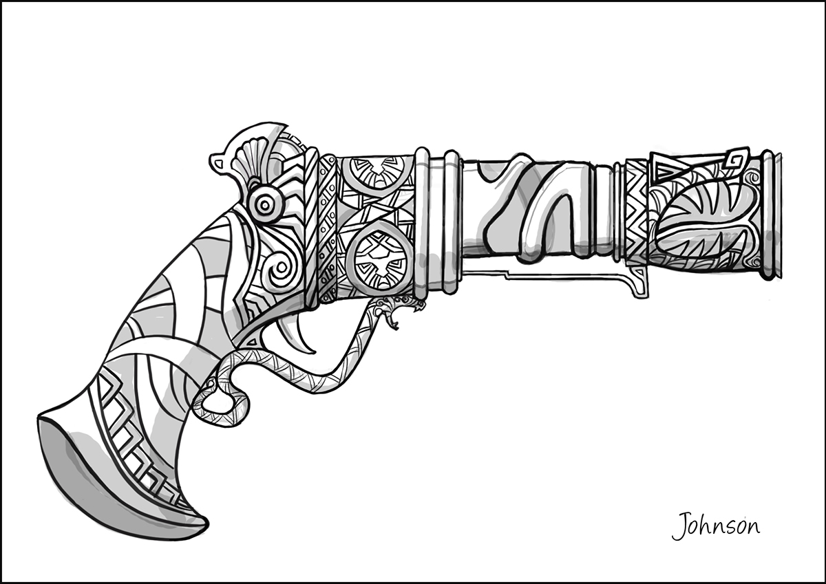photoshop art works weapons