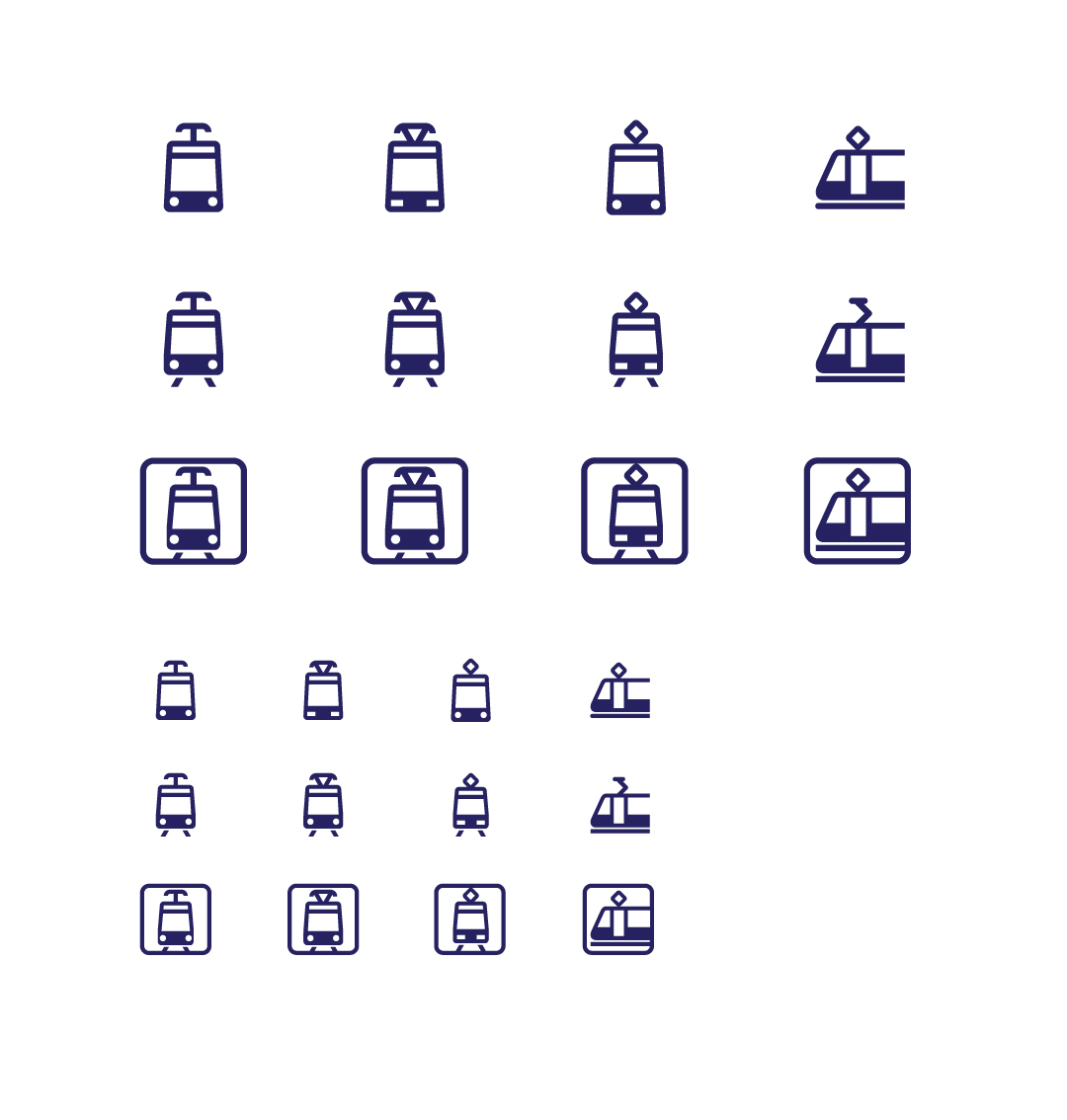 icons vector graphic interface icons interaction Vector Illustration public transport Mobile Application jajkdojade poland city route