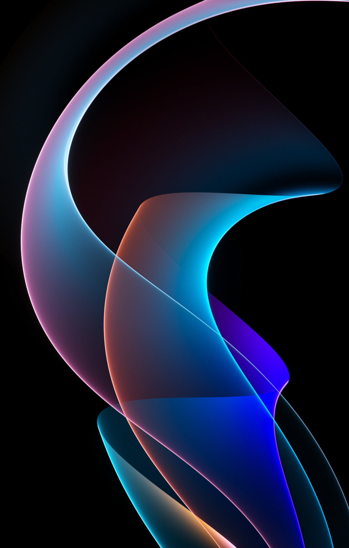 abstract clean Colourful  curves elegant luxury minimal soft visuals