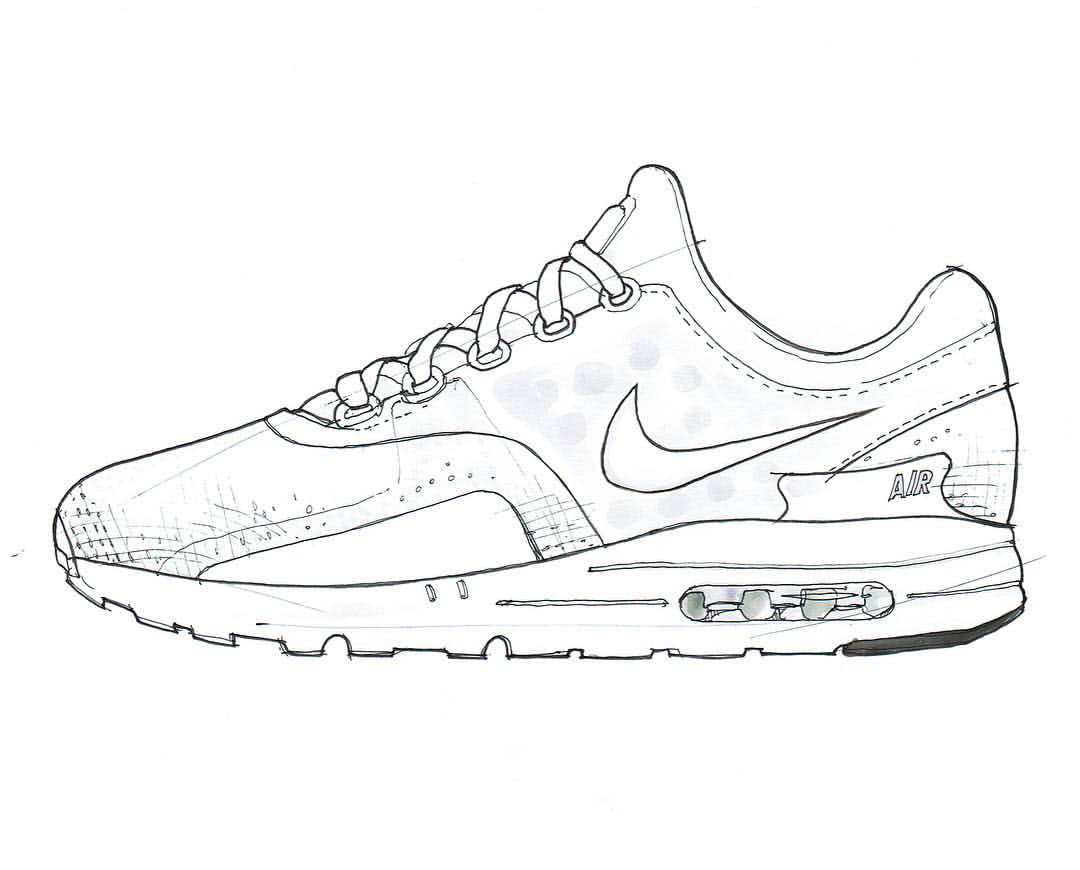 excitation Do well () raid Product Sketch/ For Nike Airmax Day/Nike ZERO in 9 on Behance