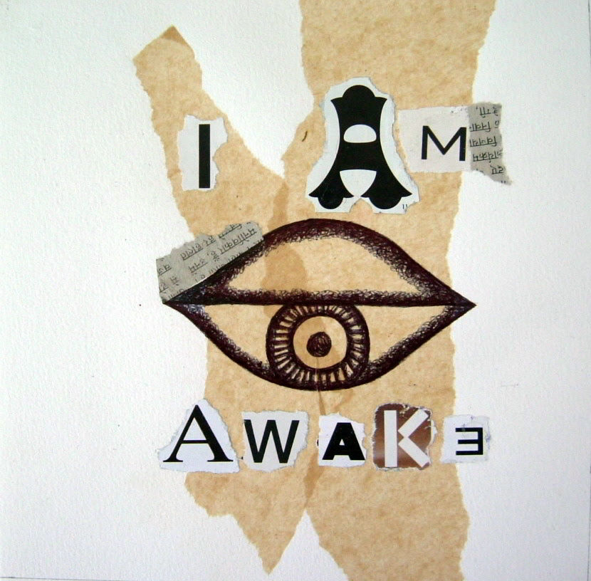 collage Pen on Paper Erykah Badu the warrior's reminder