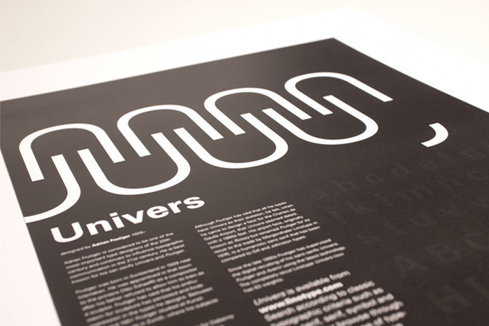 composition poster univers type Visual Direction