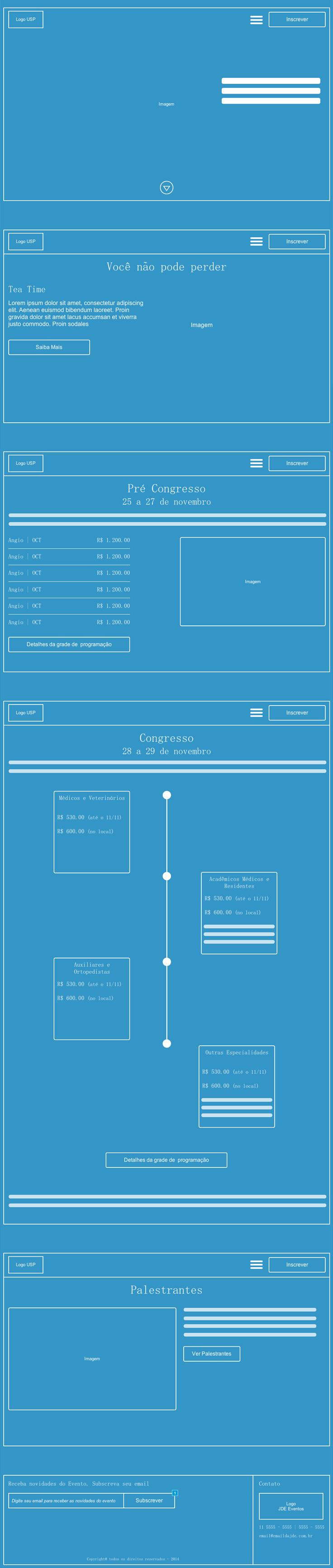ux UI user experience design congress Event wireframe blue print axure