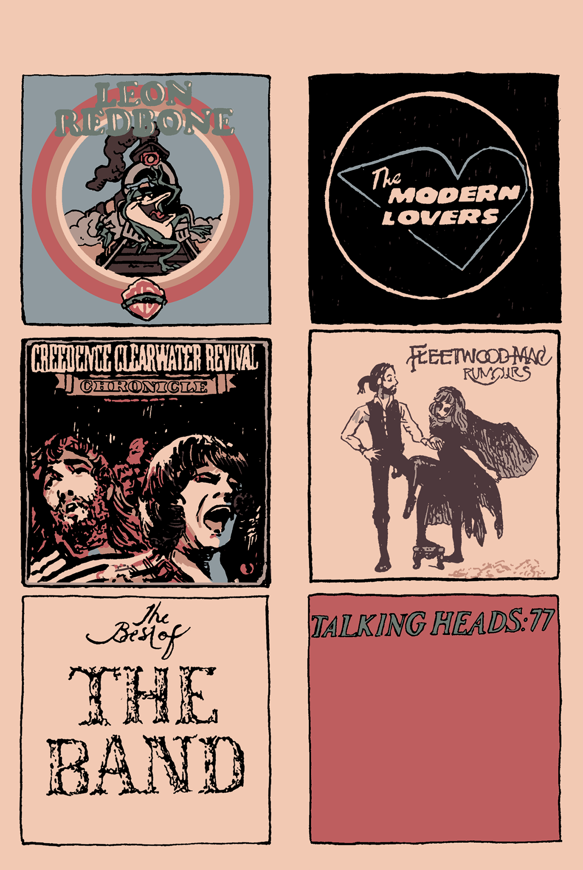 vinyl Records 1950's 1960's 1970's 1980's Zines comics books