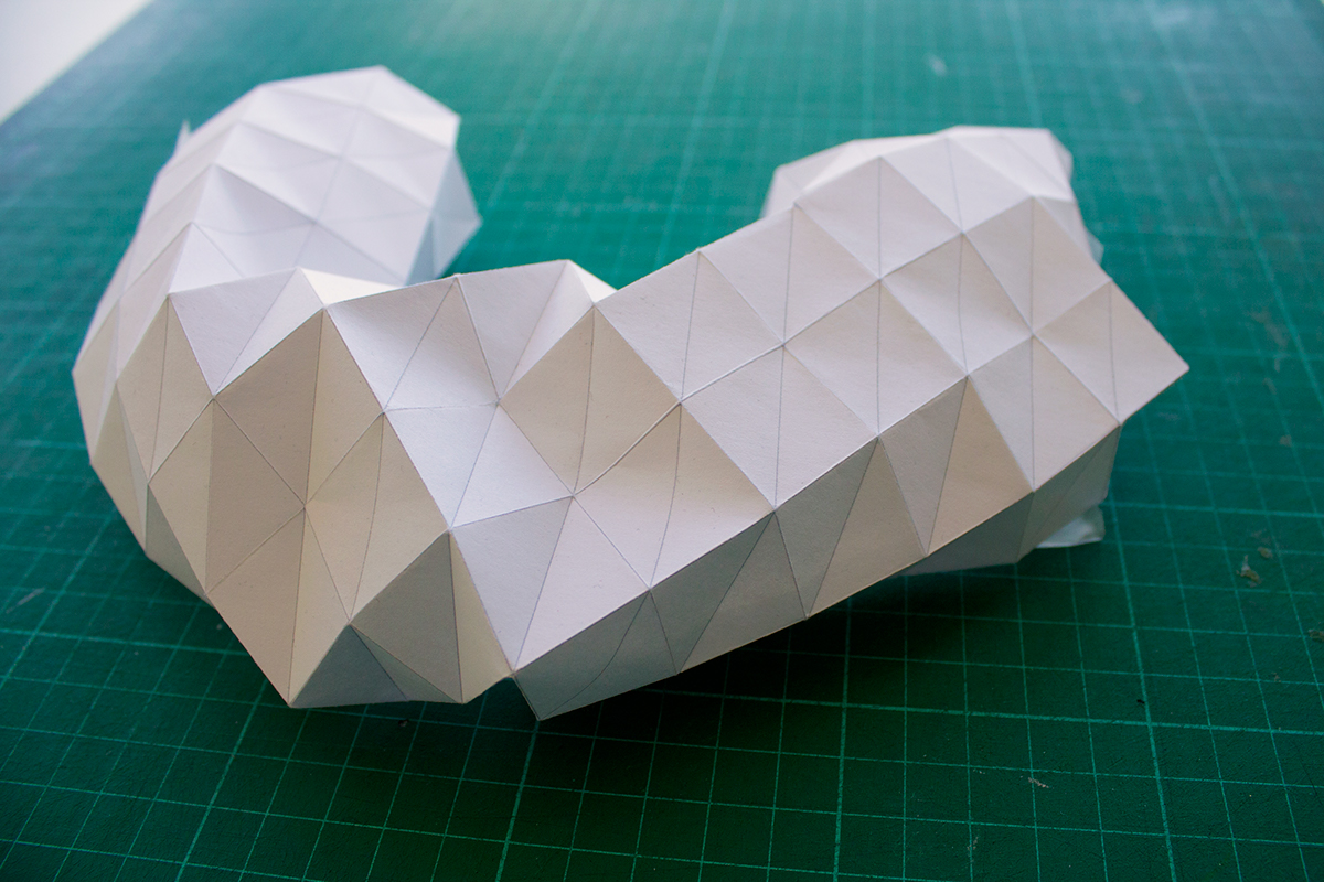 logo paper papel origami  Isometric Triangles poligons geometry brand design sculpture brand identity Logotipo