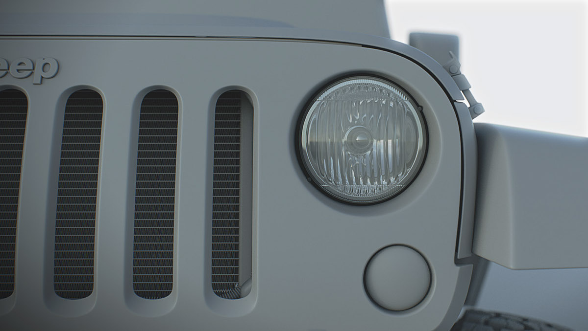 jeep Wrangler Rubicon Humster3D Muddy Car 3D CGI full3d vray 3ds max car visualization automotive   CG