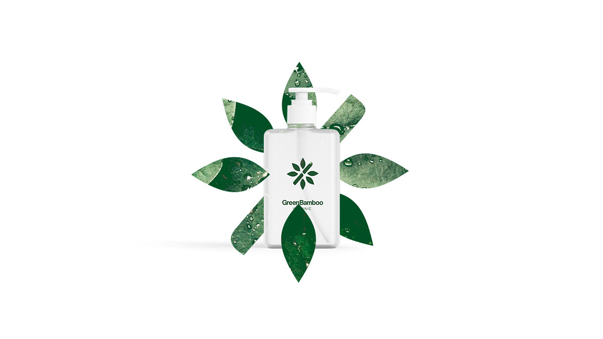 bamboo branding  brands clean green leaf Logotype Minimalism Nature soap
