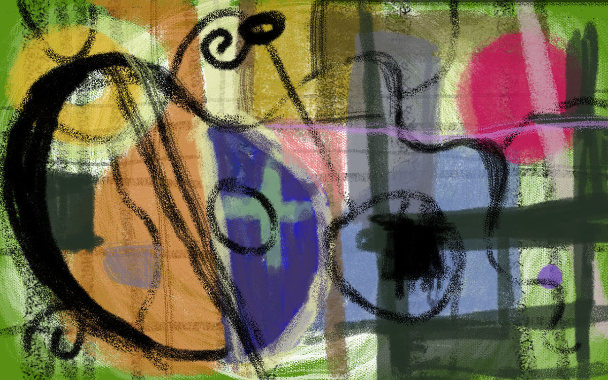 60's  modern  abstract  paintings  mixed media  digital