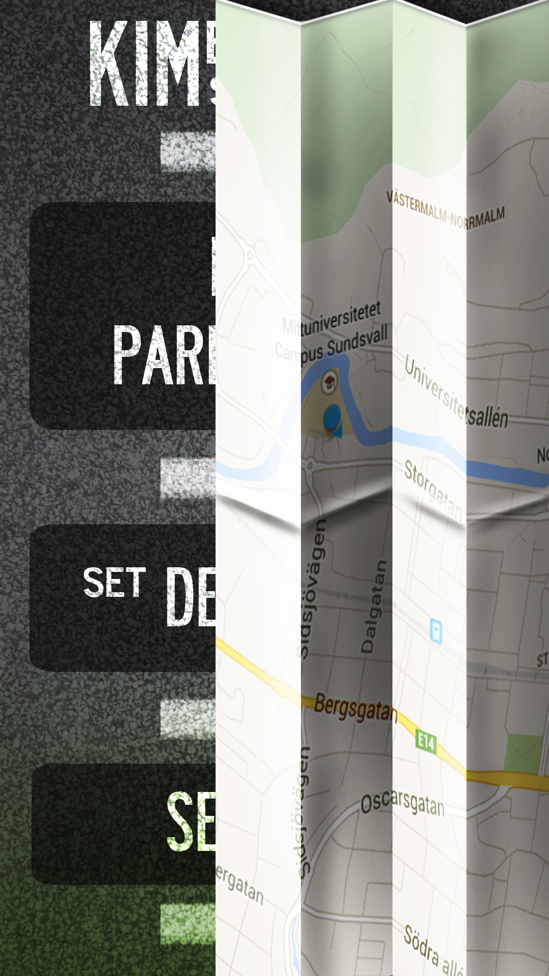 app Interface UI parking interaction congestion traffic