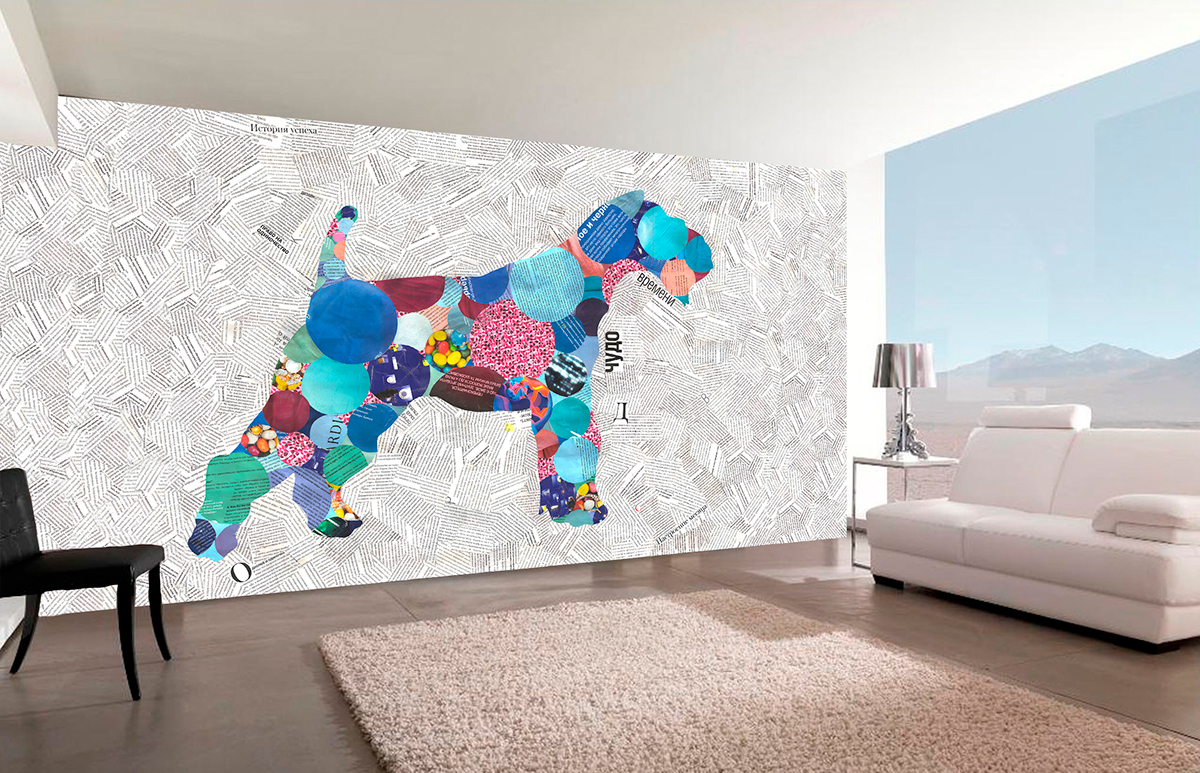 terrier art collage wall wallpaper pillow pullover poster dog