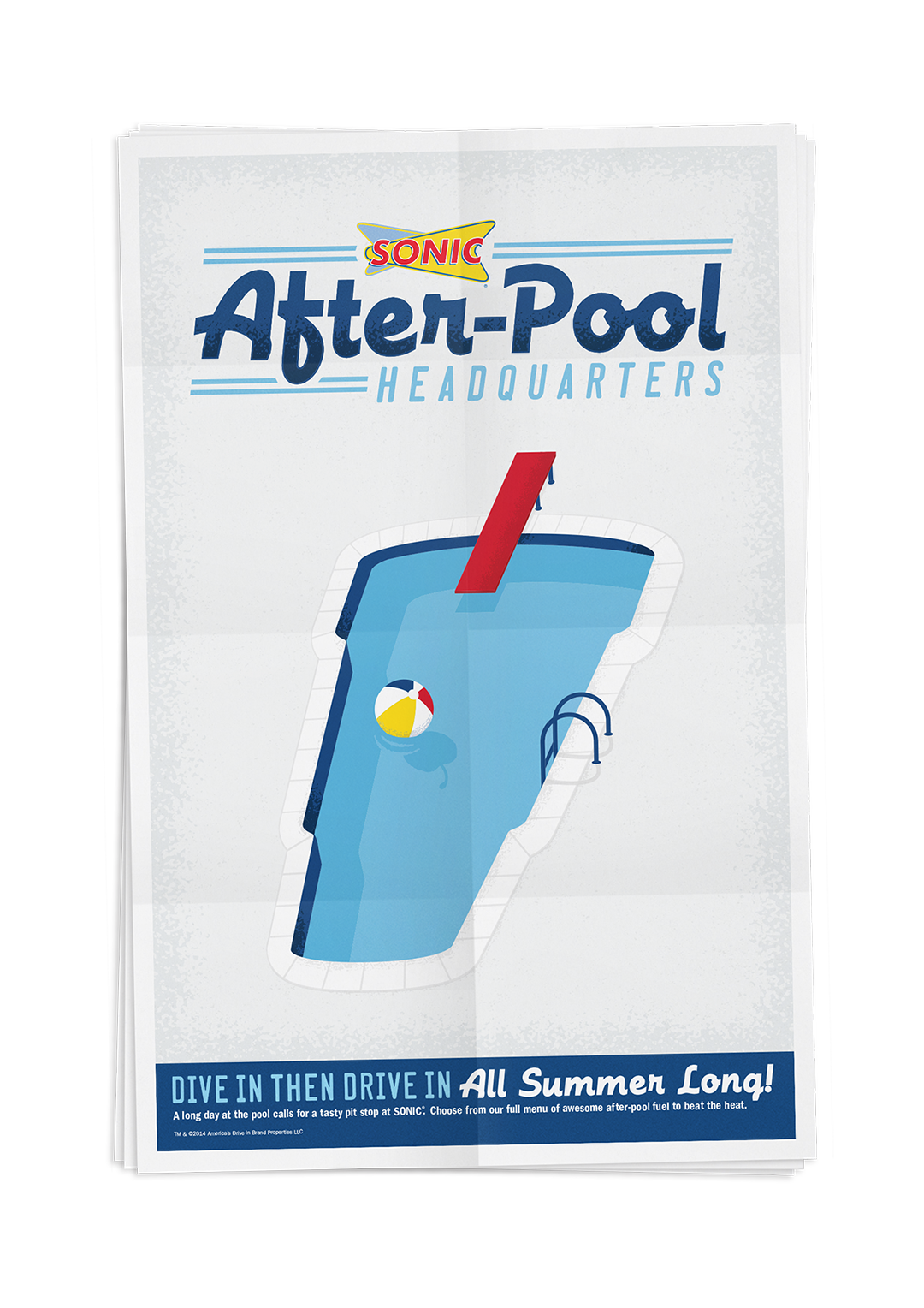 sonic drive-in summer poster Pool