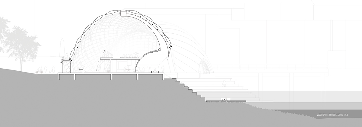 community center vancouver ecological gridshell regeneration ecosystem natural cycles flows