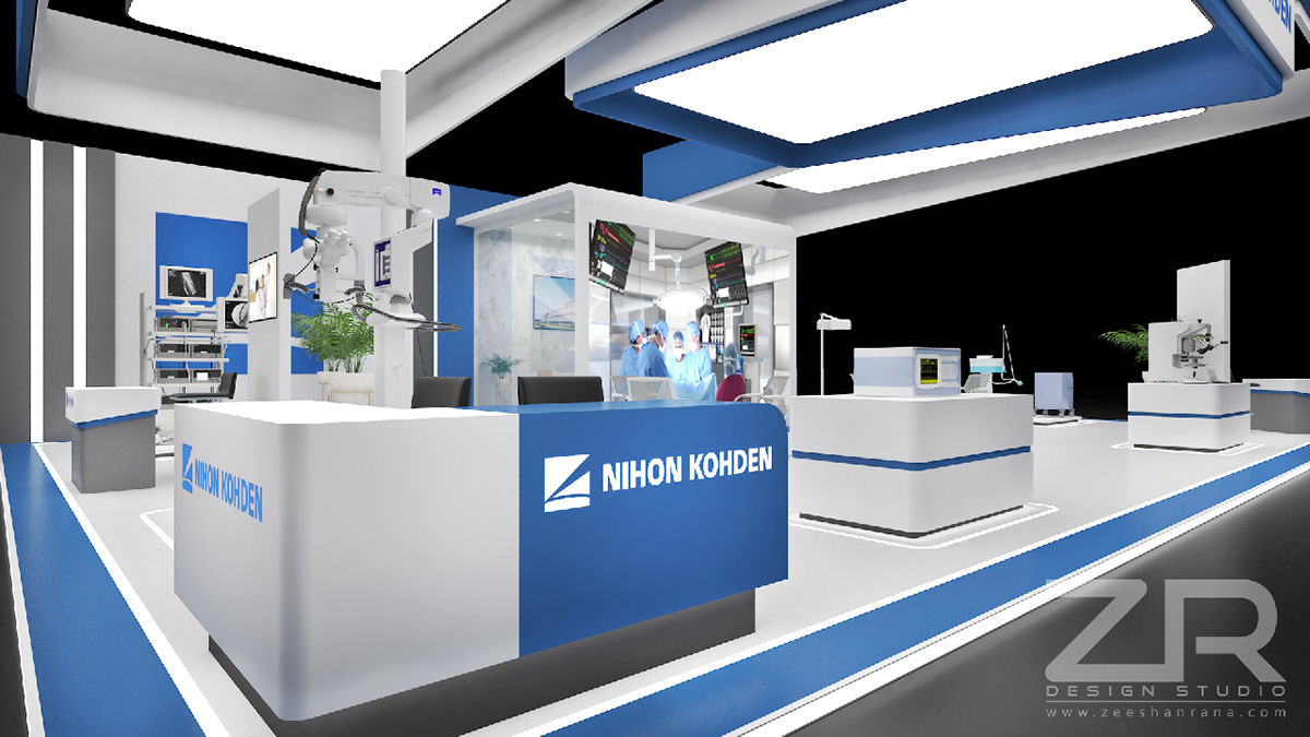 design 3D booth exhibition stand visualization archviz Render