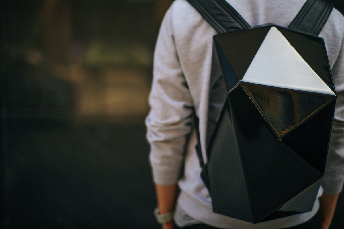 faceted faceted backpack faceted design Backpack design 3d printed one backpack backpack future backpack Ivan Zhurba the one