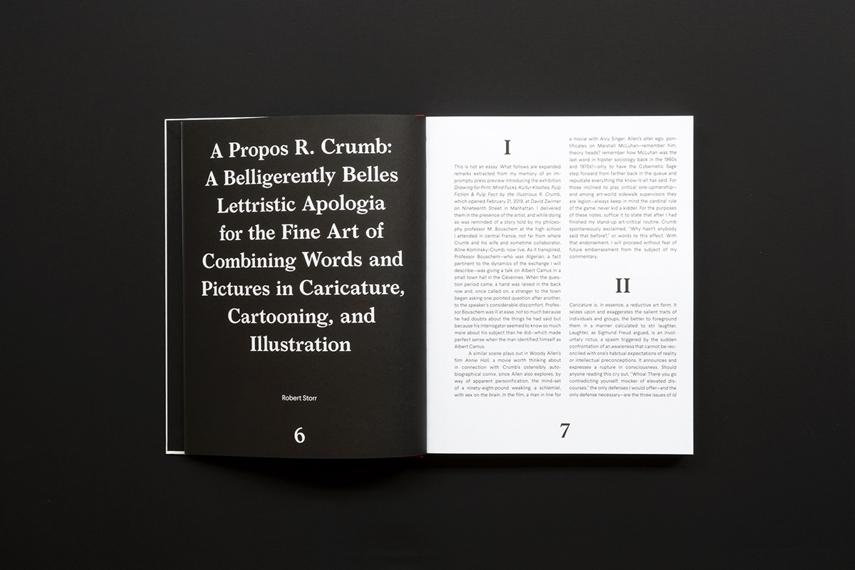 art art book book design cartoonist graphic design  print design  R. Crumb typography  