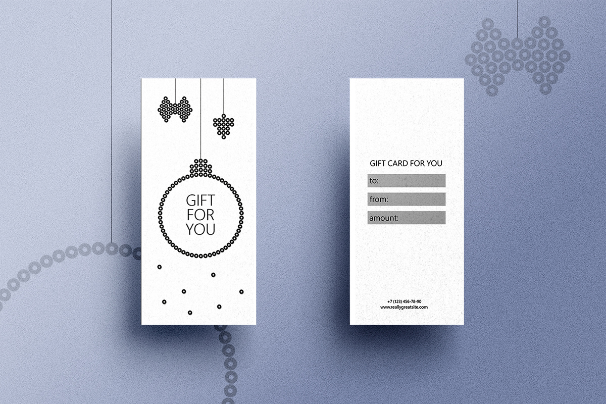 brand business card card design christmas cards design gift card identity ILLUSTRATION  new year TIPHOGRAPHY  
