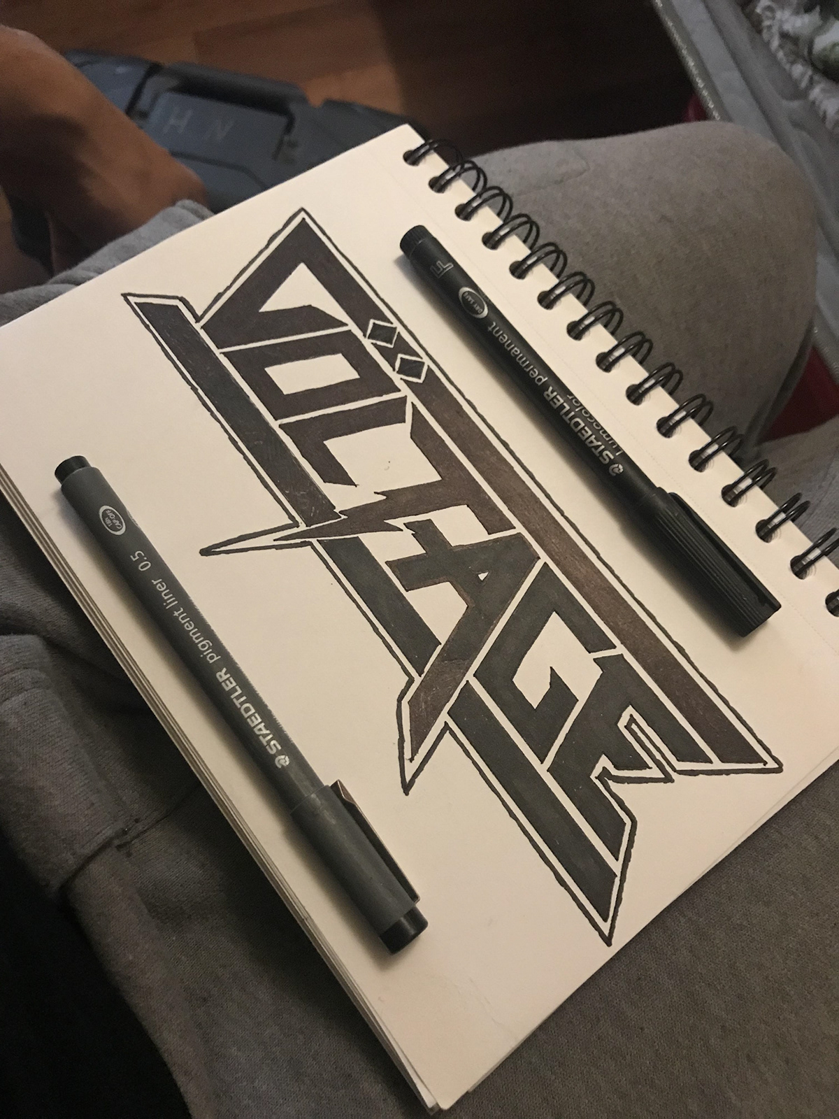 Heavy Metal Logo Design Retro 80s vintage thunder nostalgia