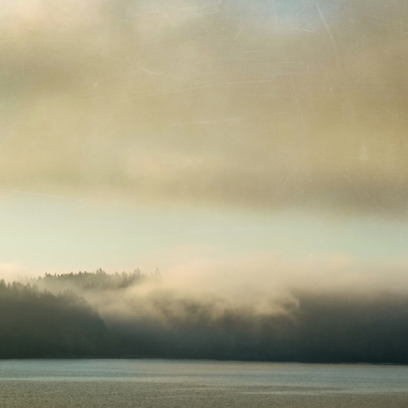 Puget Sound Photography Sally Banfill mist mood atmospheric clouds fine art photography coastal photography northwest art Vashon Island Colvos Passage Salish Sea