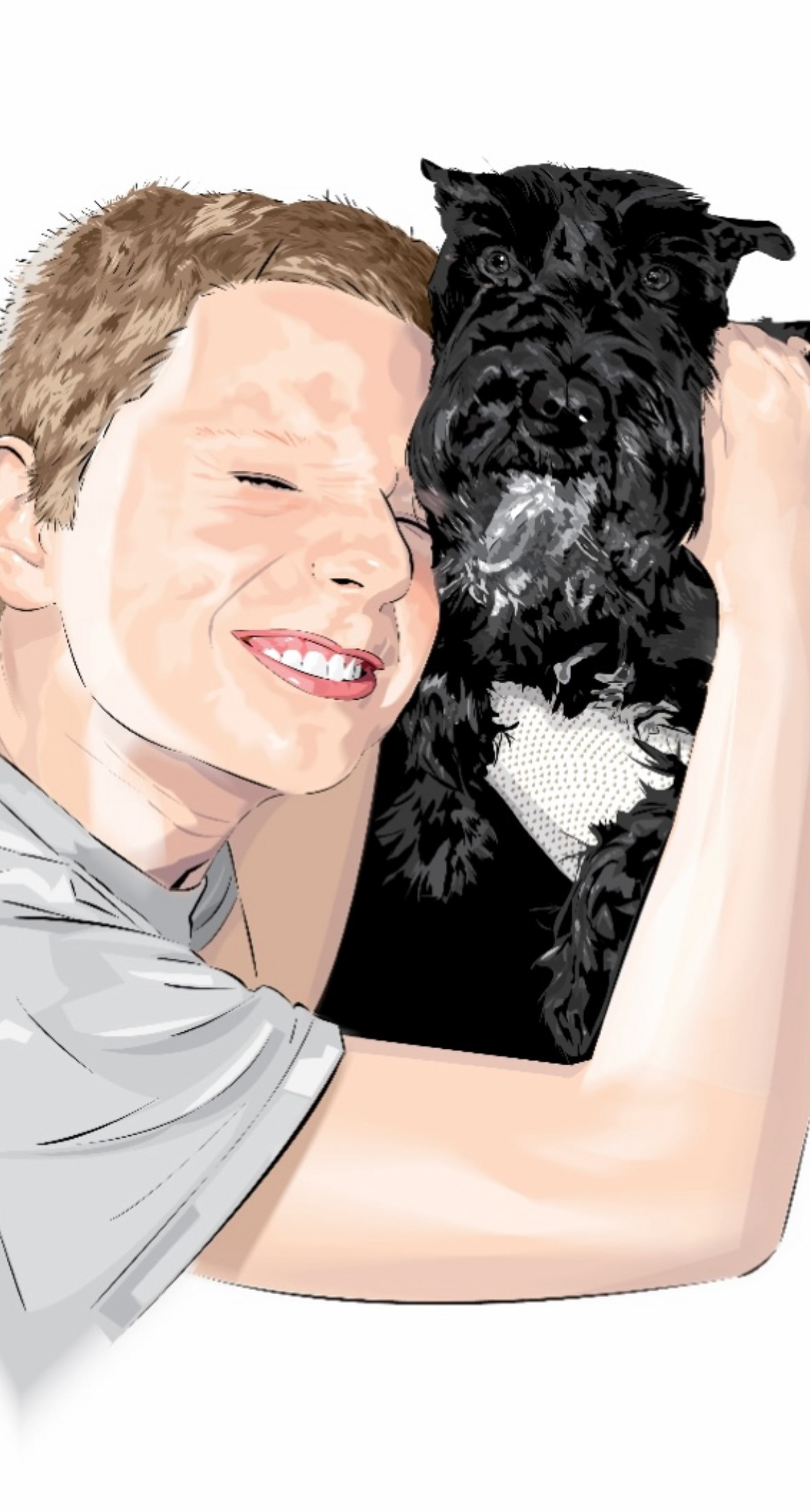 dogs commission painting   petportrait