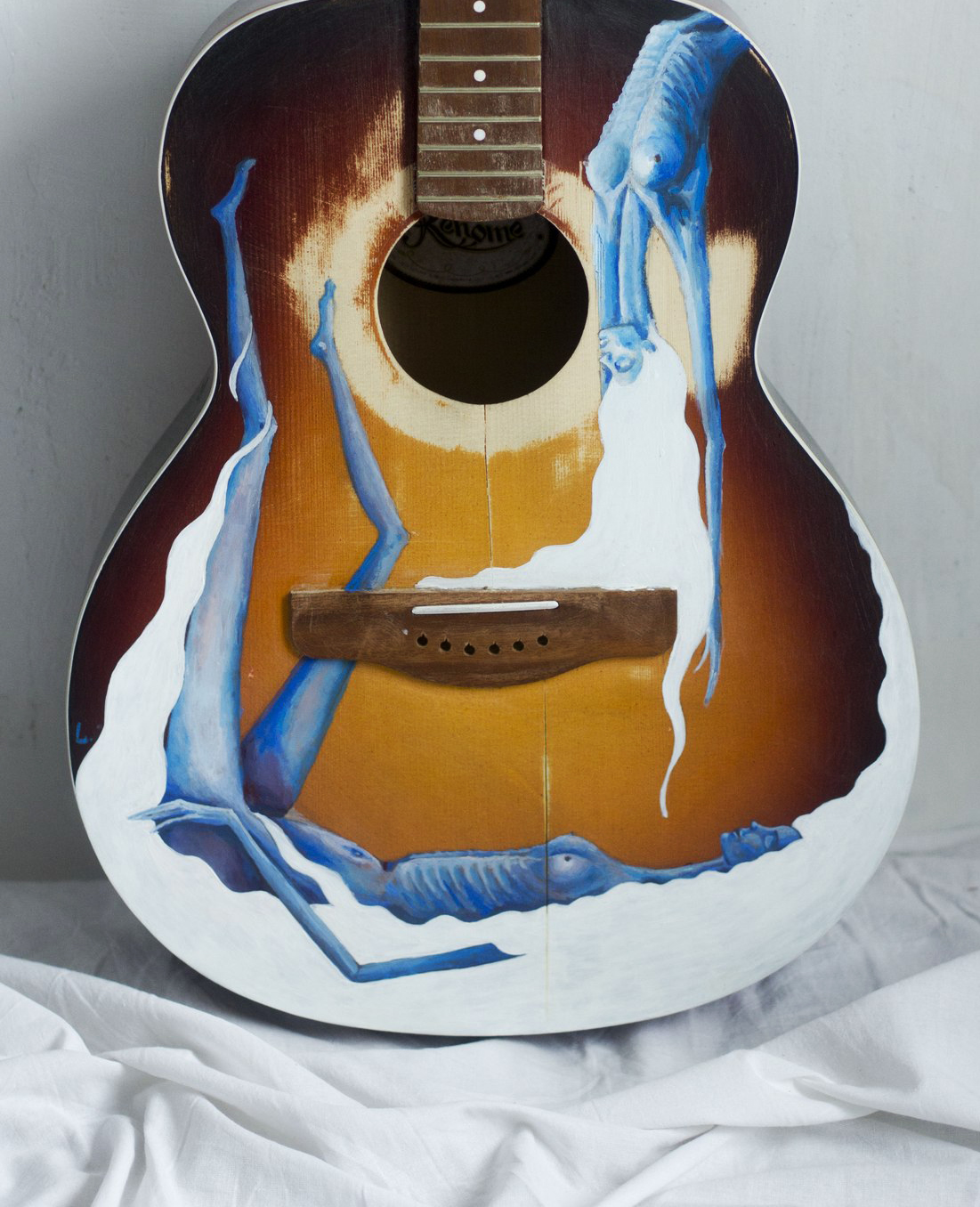 guitar ILLUSTRATION  acrylic