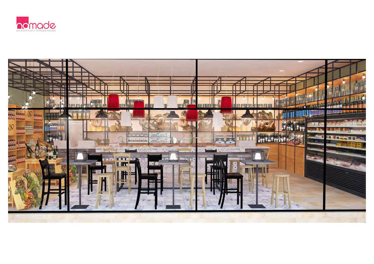 restaurant tiles shop London stools lamps bakery