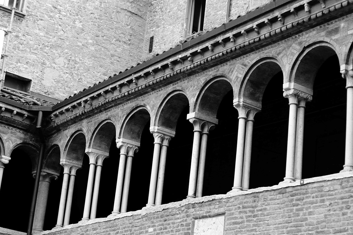 Bologna Italy  Italy italia bologna black White Santo Stefano church texture