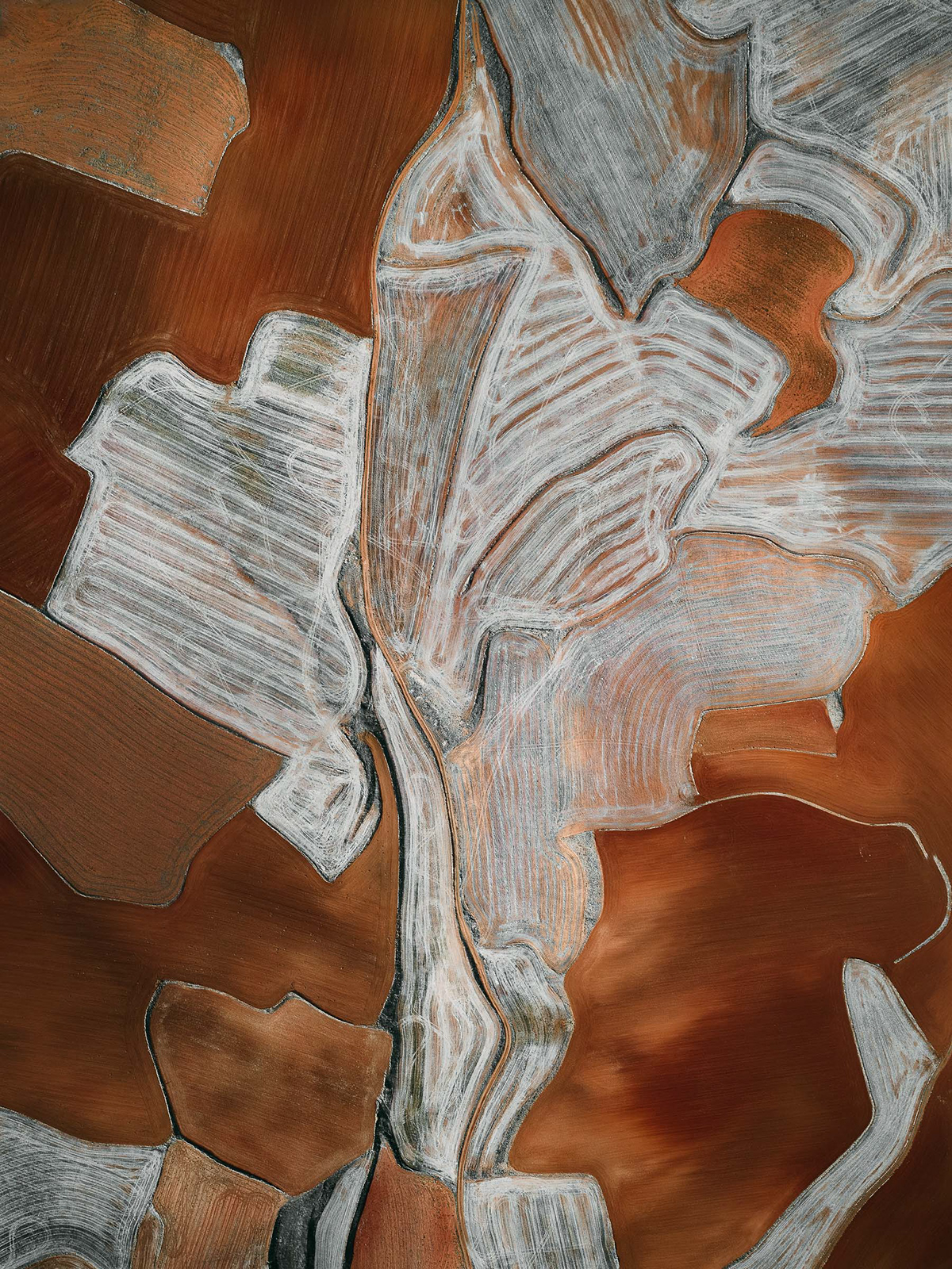 abstract Aerial aerial view agriculture desert dry Expressionism farming field spain