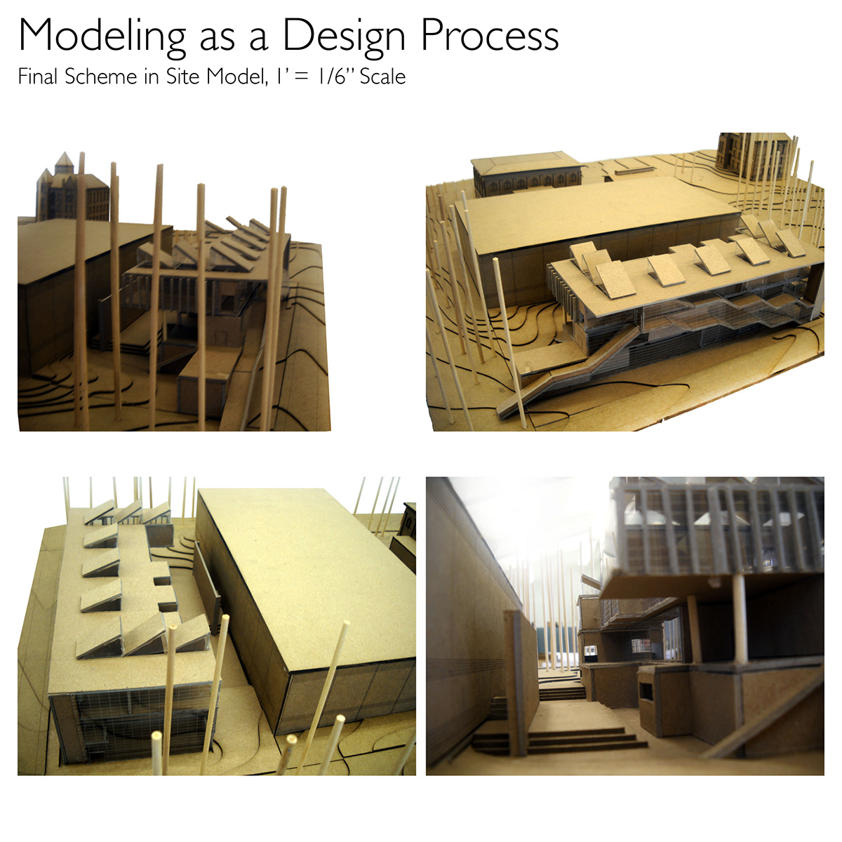 model modeling Physical Model Physical Modeling white card modeling chipboard iteration oxford Media Center junior year