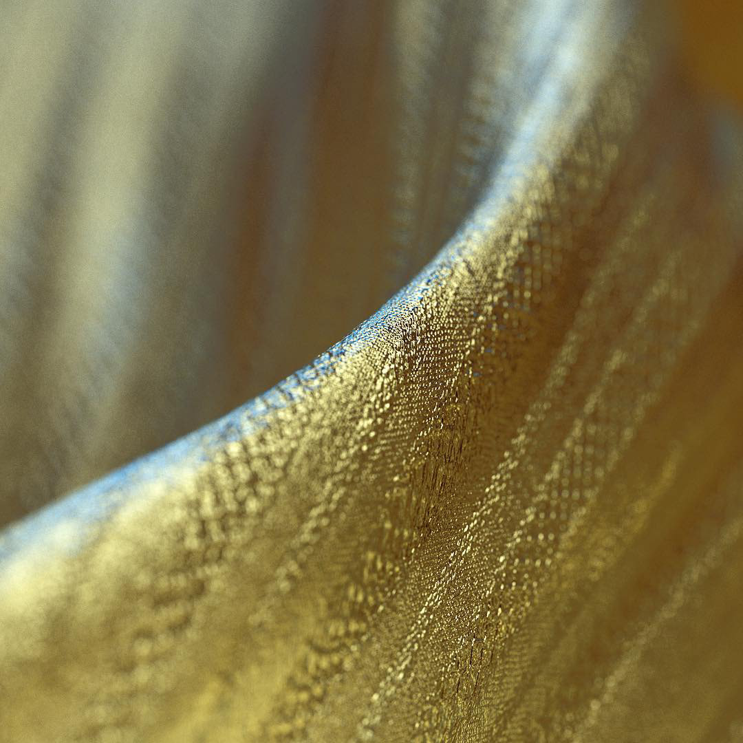 fabric Fashion  fx houdini HoudiniFX vellum abstract gold luxury elegant cloth organic design textile composition lighting mood High End Render redshift nuke