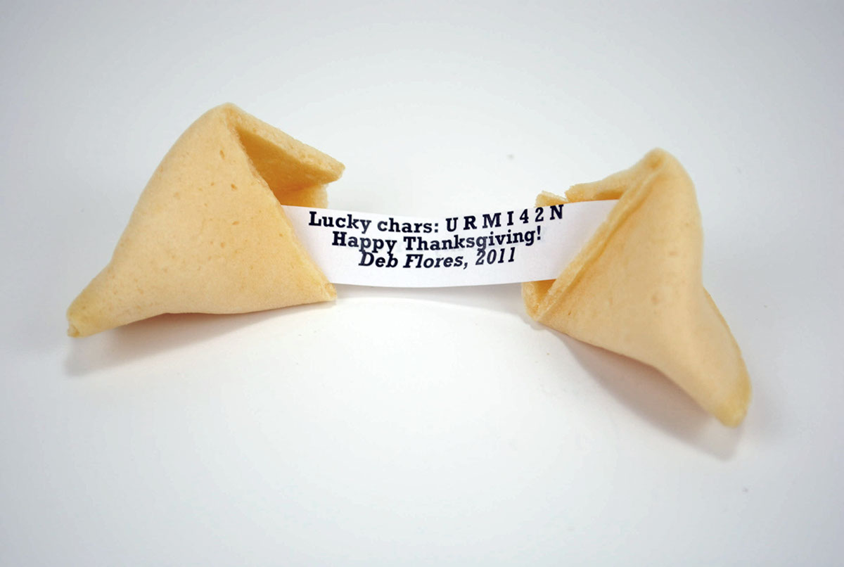 fortune cookie type greeting card