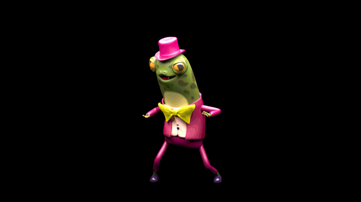 motion graphics  animation  3D animals Digital Art  ILLUSTRATION  Character design  cartoon concept art frog