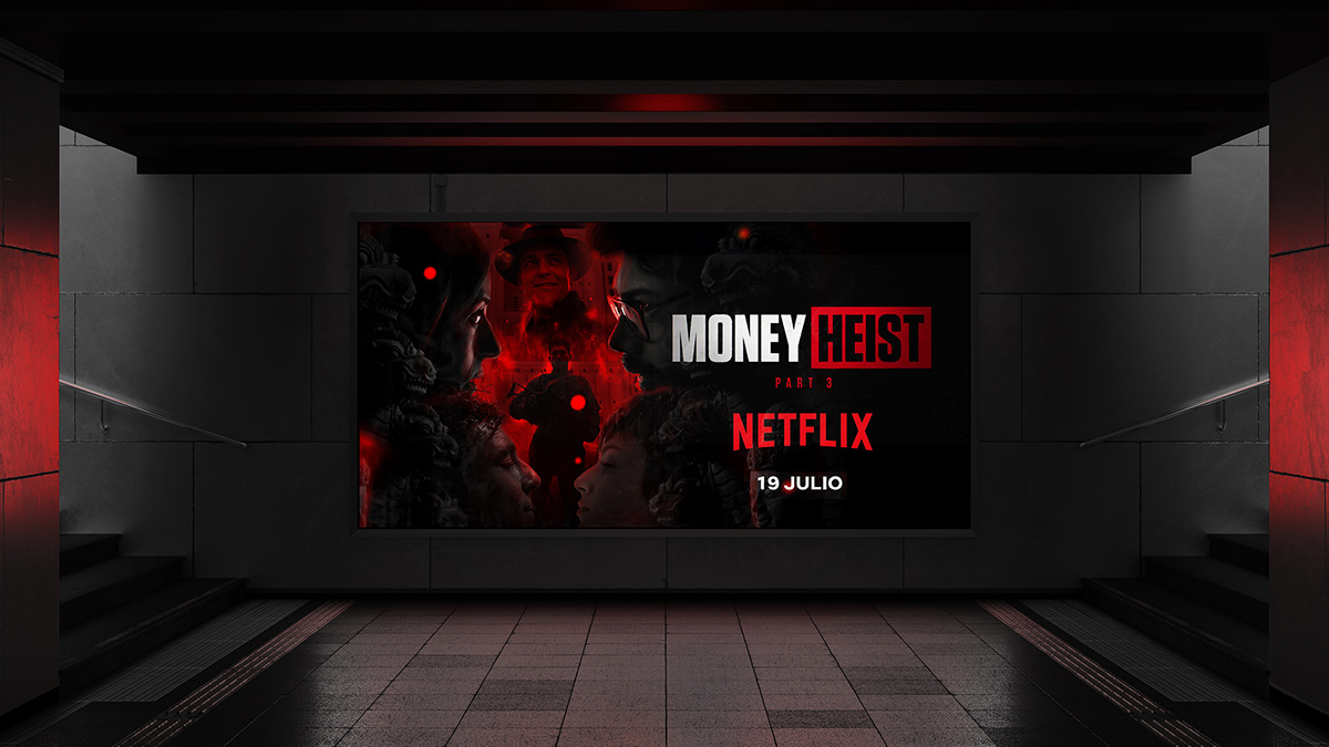 poster Netflix lacasadepapel moneyheist photoshop adobe