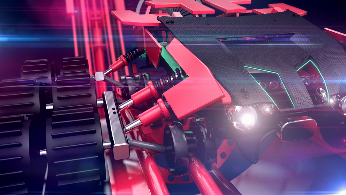 Sony Sony Pix MoGraph motion design cinema 4d roller coaster