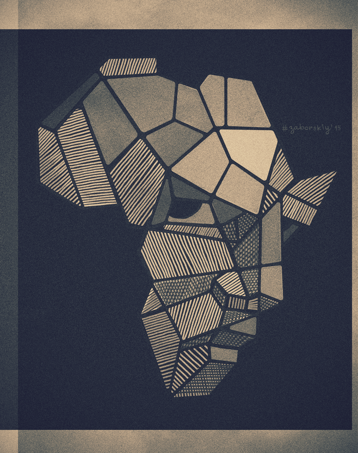 africa afro poster face eyes