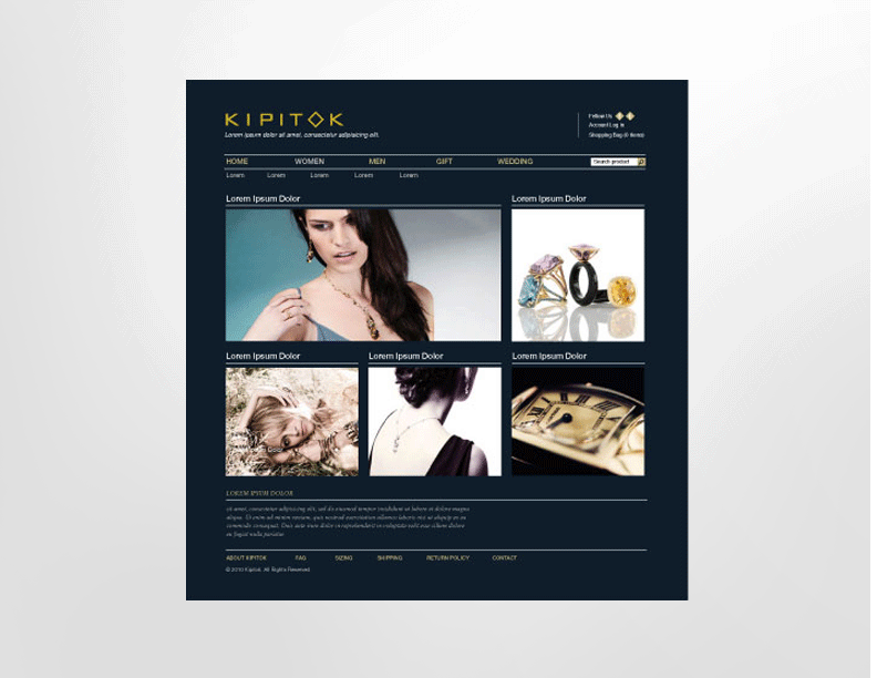 logo Website luxury jewelry identity Web stationary business card elegant Classic