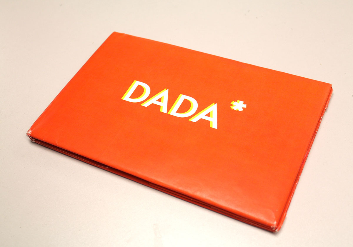 Dada dada book tristan tzara Book Arts book manifesto Book Binding Layout Design