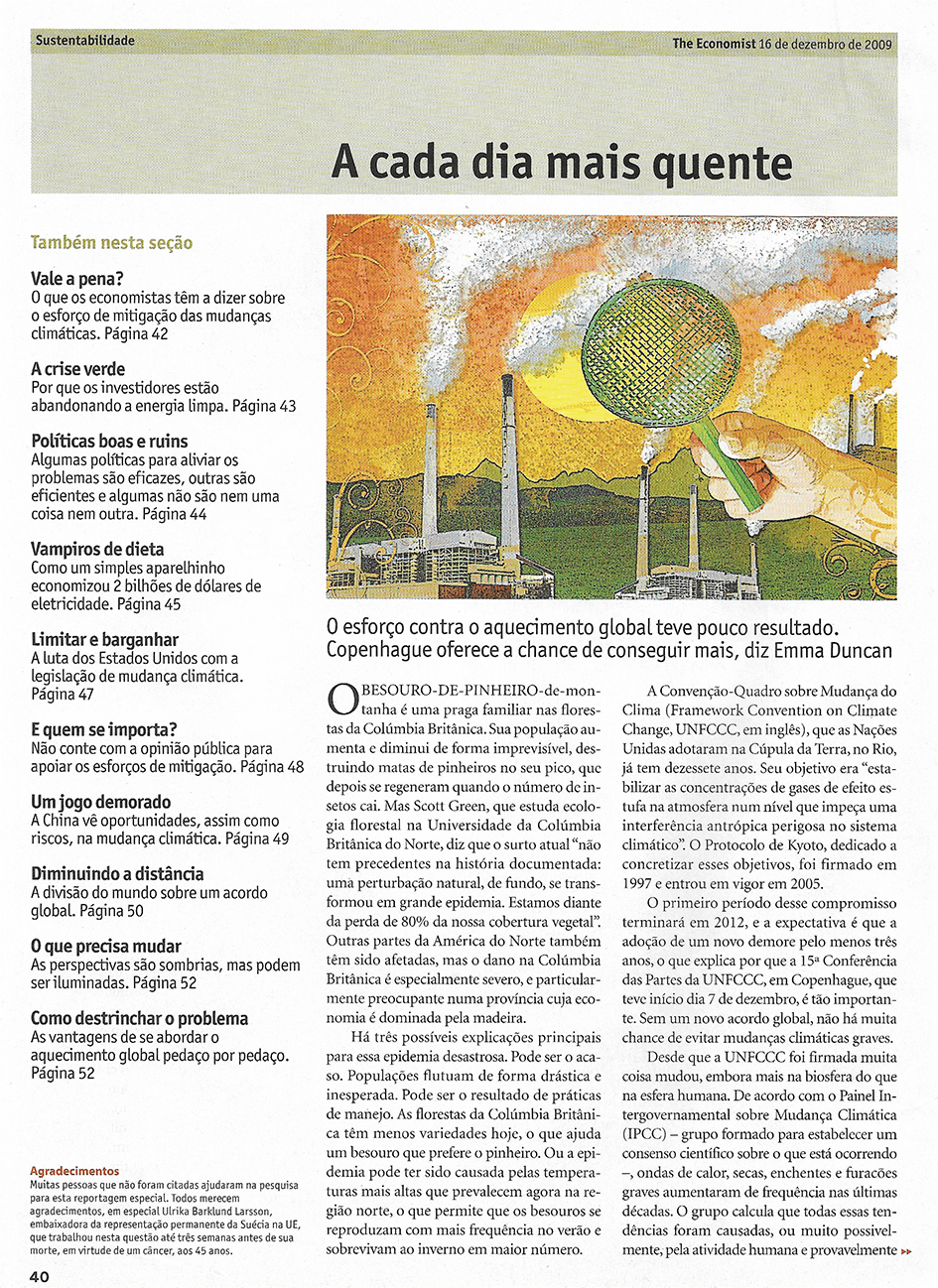 Cover illustration for Carta Capital Special Economist magazine: CO2